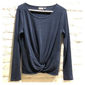 Zella Twist Front Long Sleeve Shirt